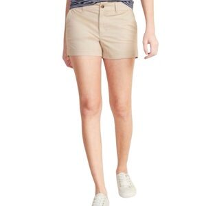 Old Navy Relaxed Everyday Midrise 3.5" Inseam Khaki Stretch Shorts Size 10